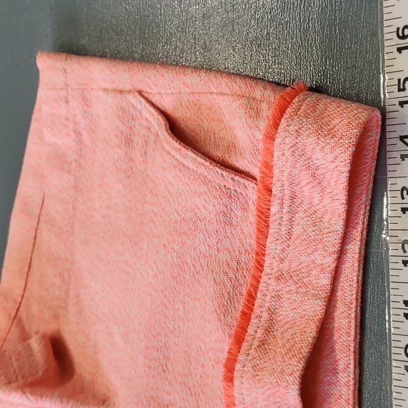LILLY PULITZER shorts, pink/orange tweed. Size 0. Great used condition. Fringed - Picture 2 of 14